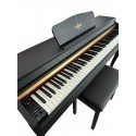 MARCİA MK-900 BK Dijital Konsol Piyano, Bluetooth, Tuş Hassasiyeti, 88 Tuşlu, Kapaklı (KULAKLIK VE TABURE)