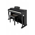 MARCİA MK-880 BK Dijital Konsol Piyano, Bluetooth, Tuş Hassasiyeti, 88 Tuşlu, Kapaklı