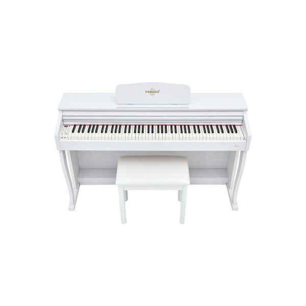 MARCİA MK-880 WH Dijital Konsol Piyano, Bluetooth, Tuş Hassasiyeti, 88 Tuşlu, Kapaklı (KULAKLIK VE TABURE)