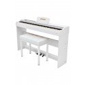 KÖHNER SLP-225 WH Dijital Konsol Piyano, Bluetooth, Tuş Hassasiyeti, 88 Tuşlu (KULAKLIK VE TABURE)